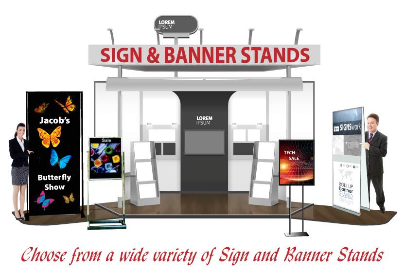 Sign Banner StandsD